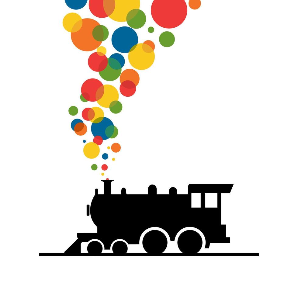 bolas de un tubo de tren. una ilustración vectorial vector