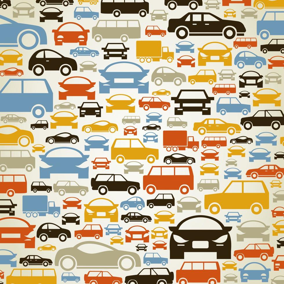 Background made of cars. A vector illustration