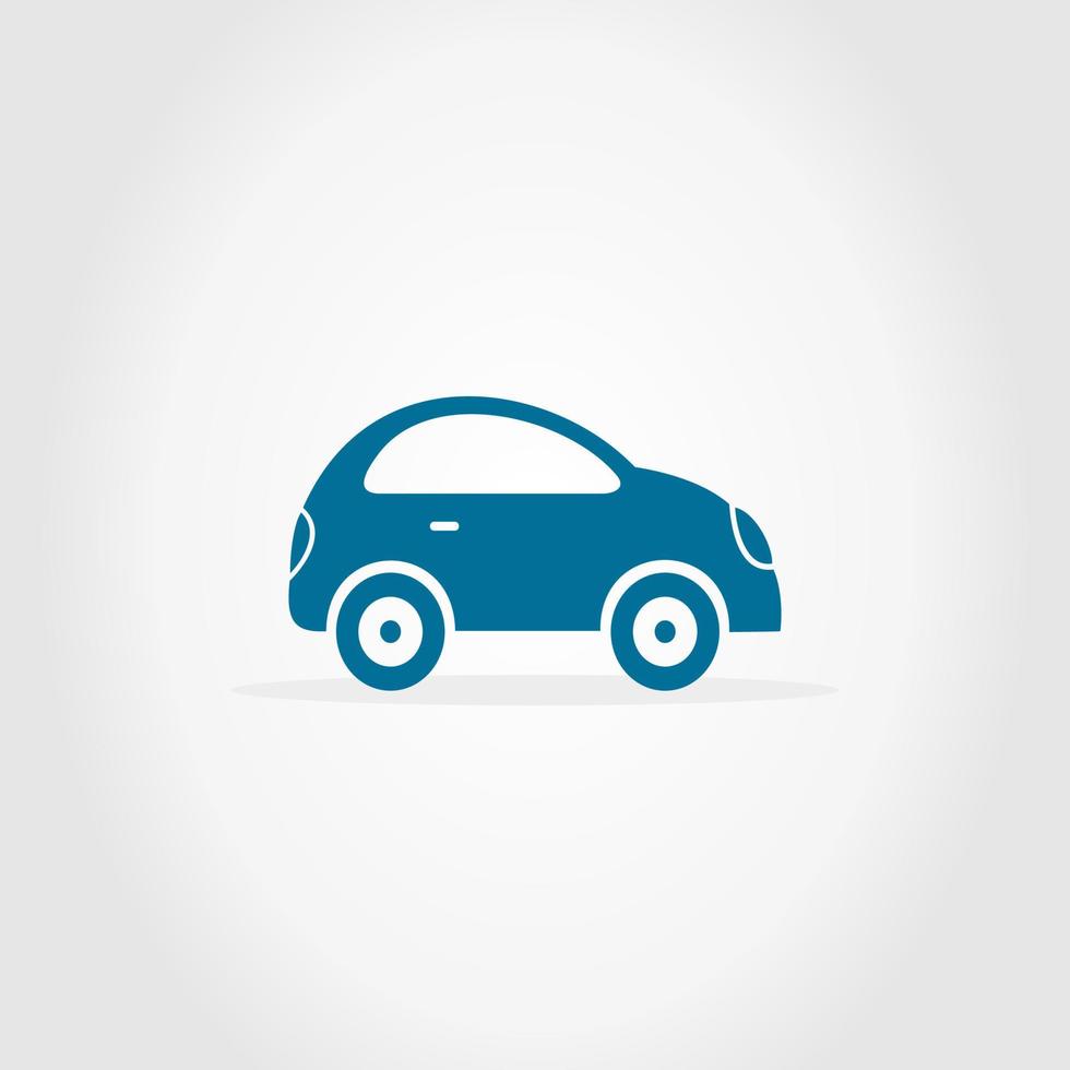 Three cars on a grey background. A vector illustration