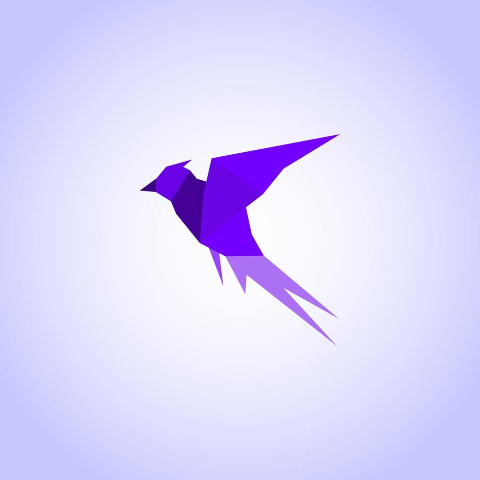 Abstraction a bird in flight. A vector illustration