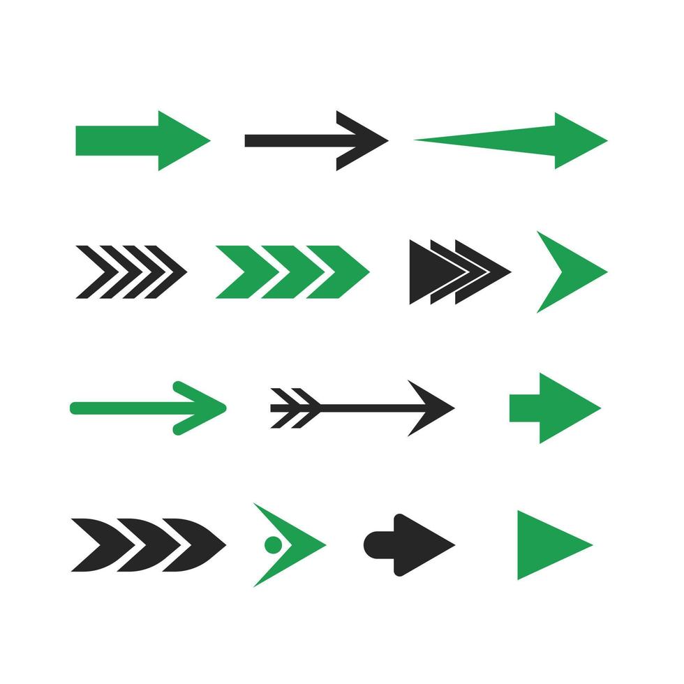 Vector directional arrow sign or icons set design
