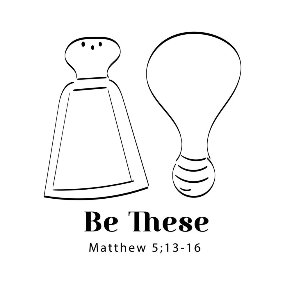 Scripture Illustration. The message of the Gospel of Jesus Christ. Bible lesson for kids. vector