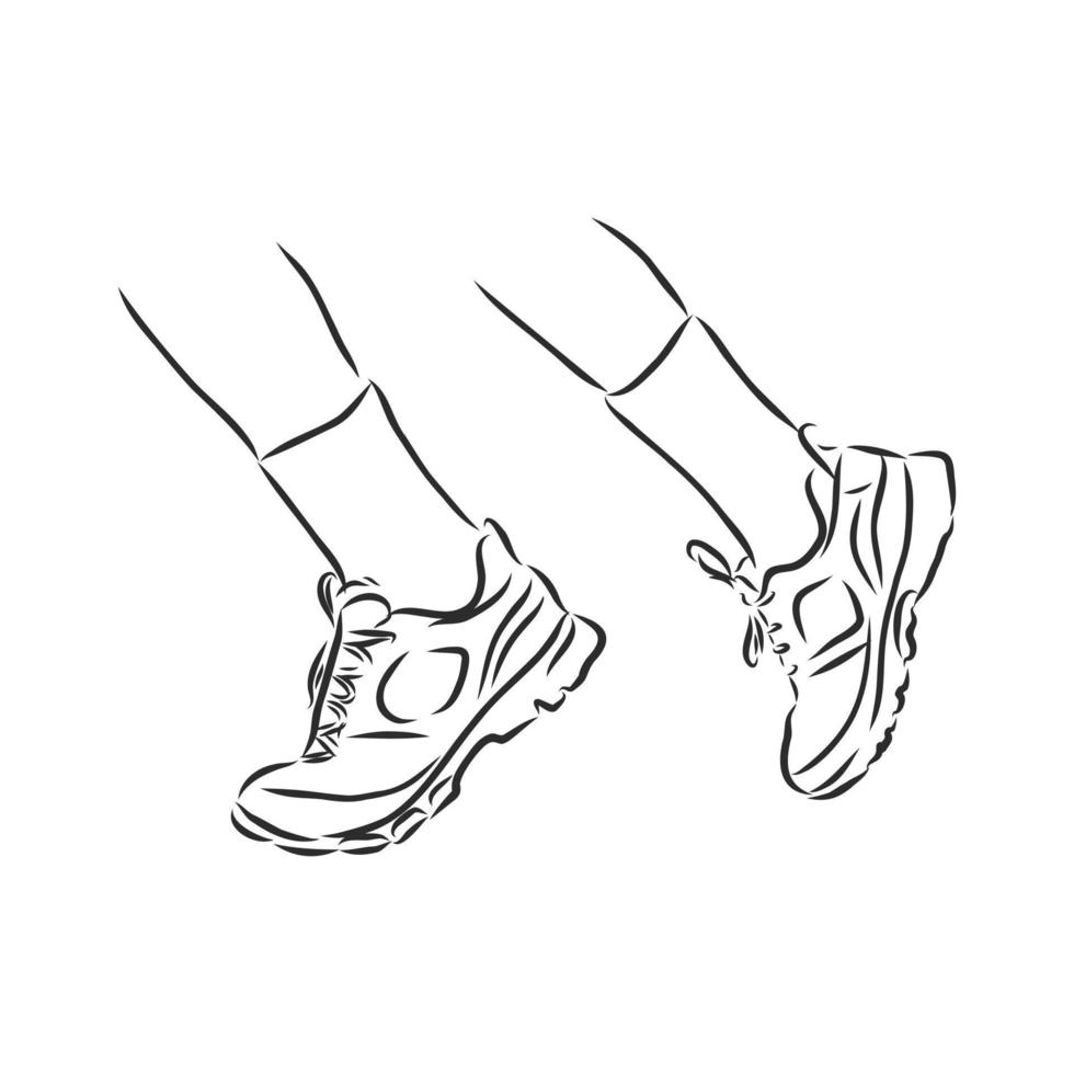 human legs vector sketch