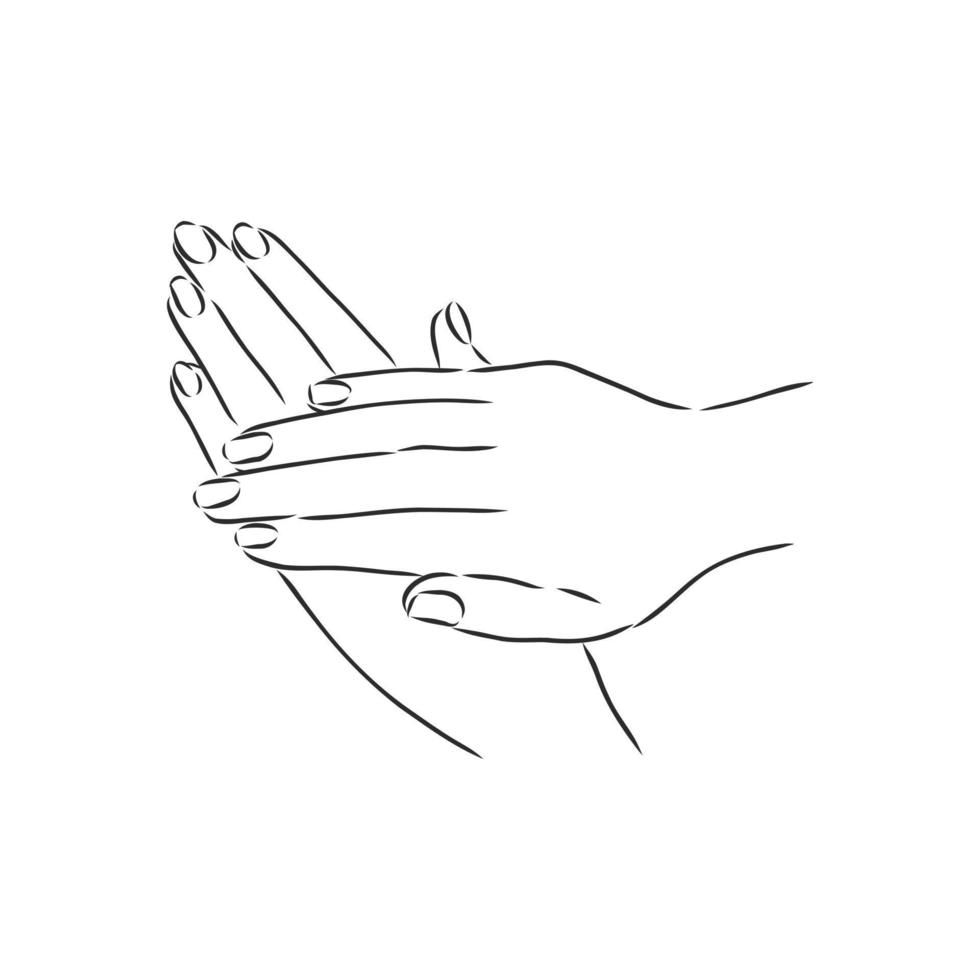 hands vector sketch