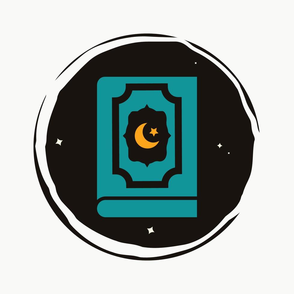 Al Quran icon design vector illustration