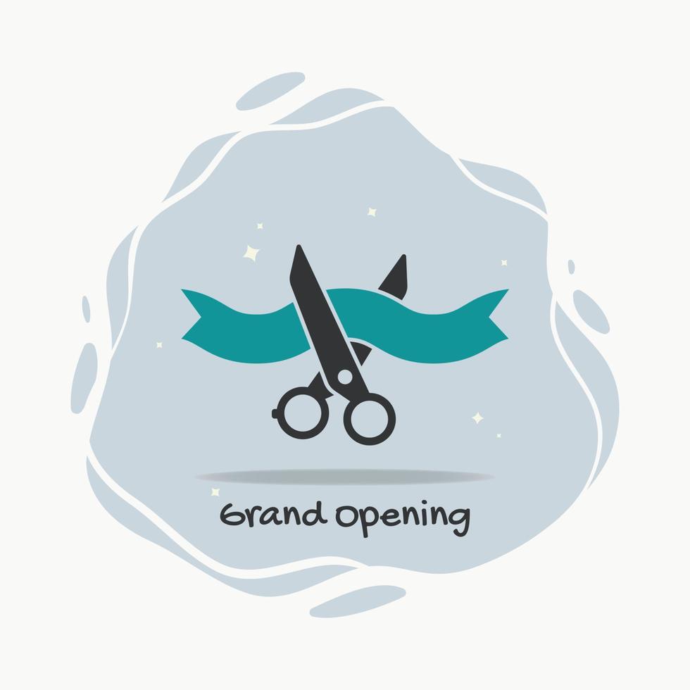 Grand opening icon graphic design vector illustration