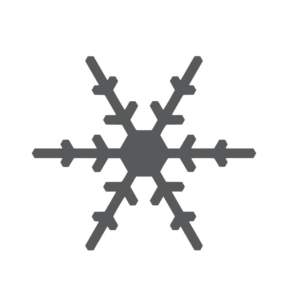 Vector  snowflake  icon.  illustration for web