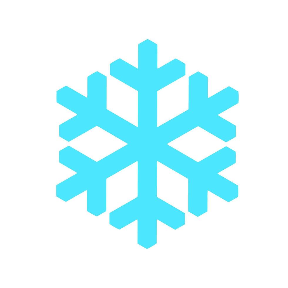 Vector  snowflake  icon.  illustration for web