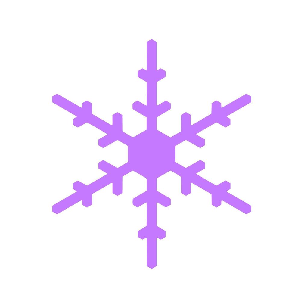 Vector  snowflake  icon.  illustration for web