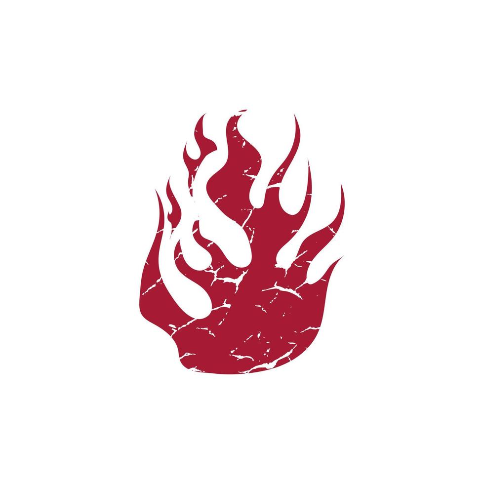 Hand drawn fire illustration on white background for element design. silhouette of flames for design element. vector