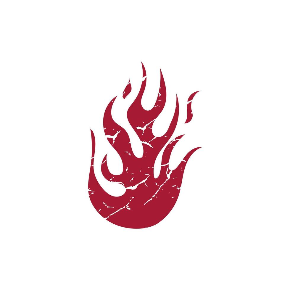 Hand drawn fire illustration on white background for element design. silhouette of flames for design element. vector