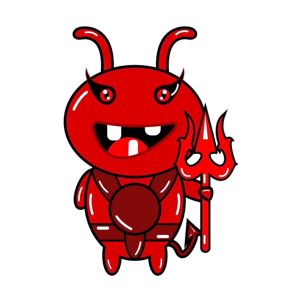 cute monster vector of ant devil