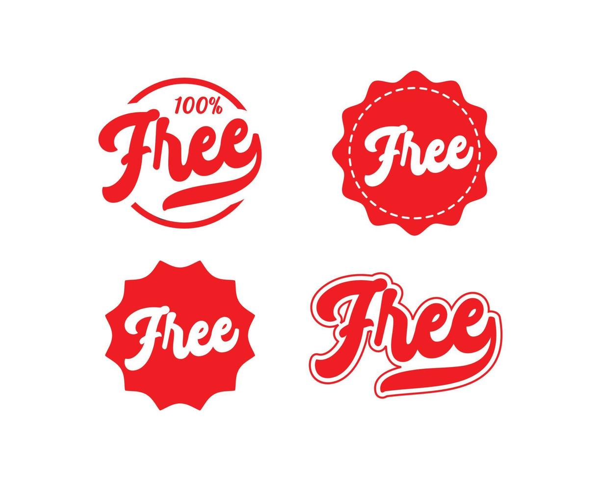 Free text for marketing promotion sale labels vector