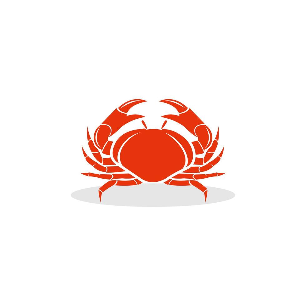 Crab Logo template with white background. Suitable for your design need, logo, illustration, animation, etc. vector