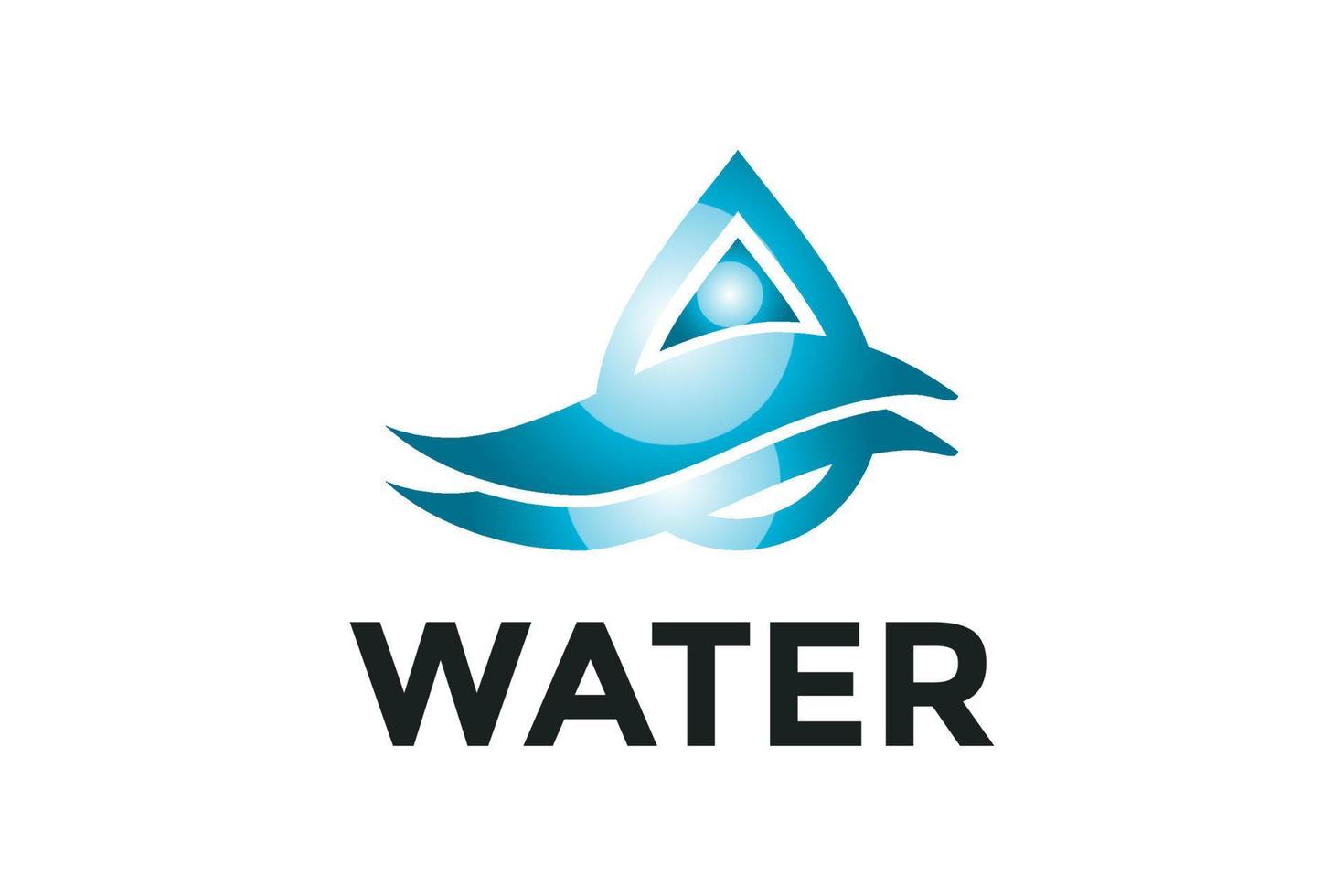 water wave icon. water drop sign. vector illustration elements