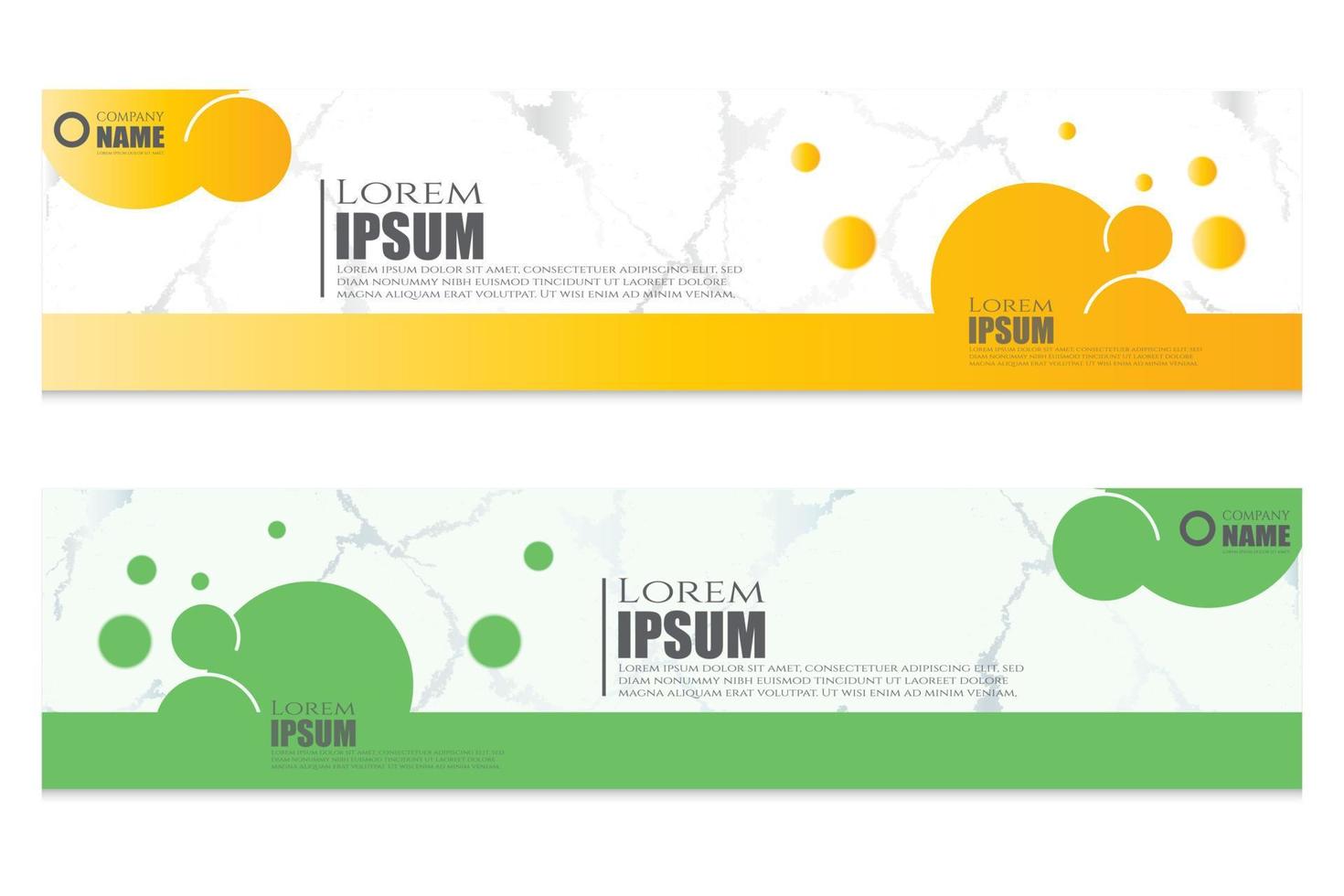 Modern abstract banner templates design vector