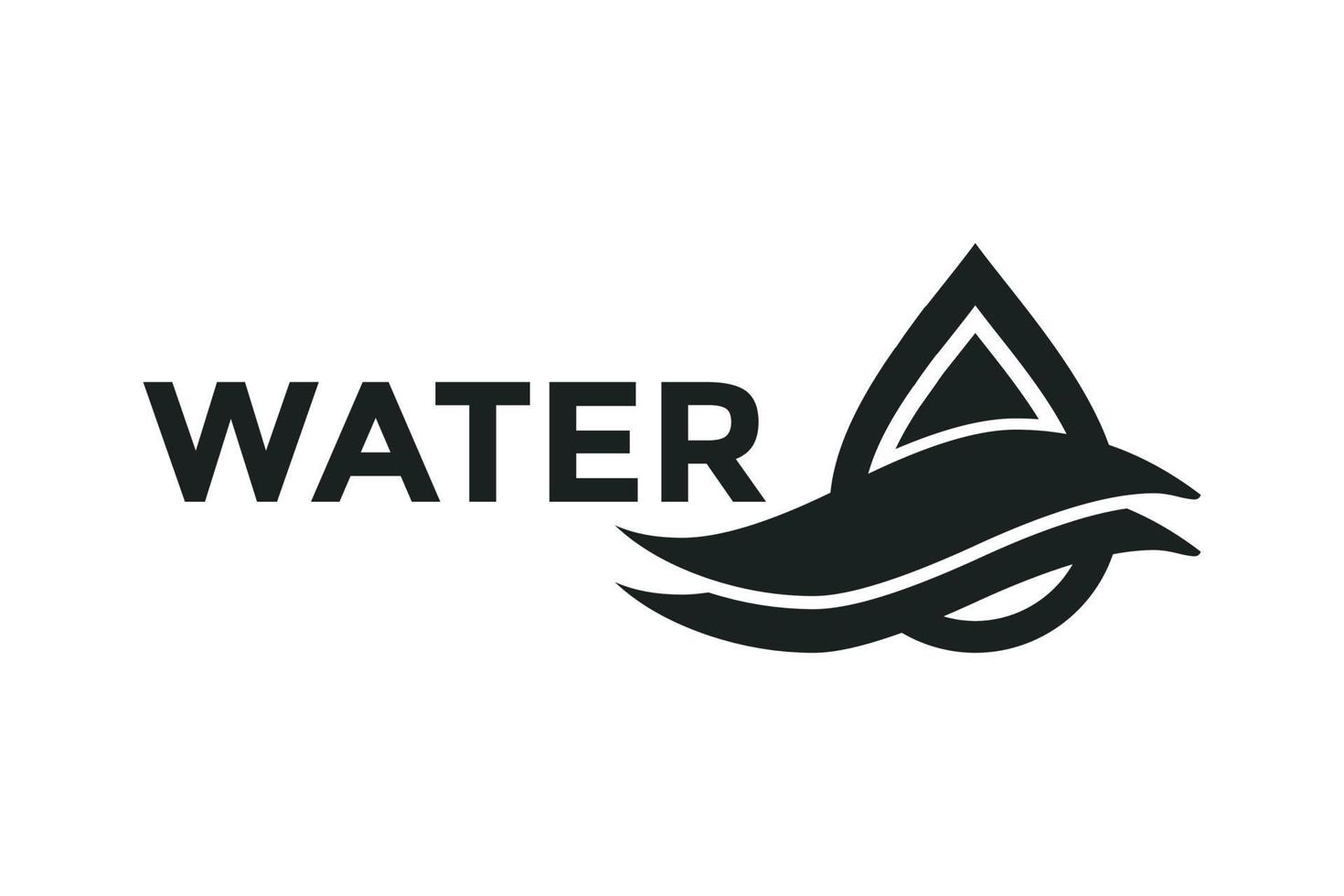 water wave icon. water drop sign. vector illustration elements