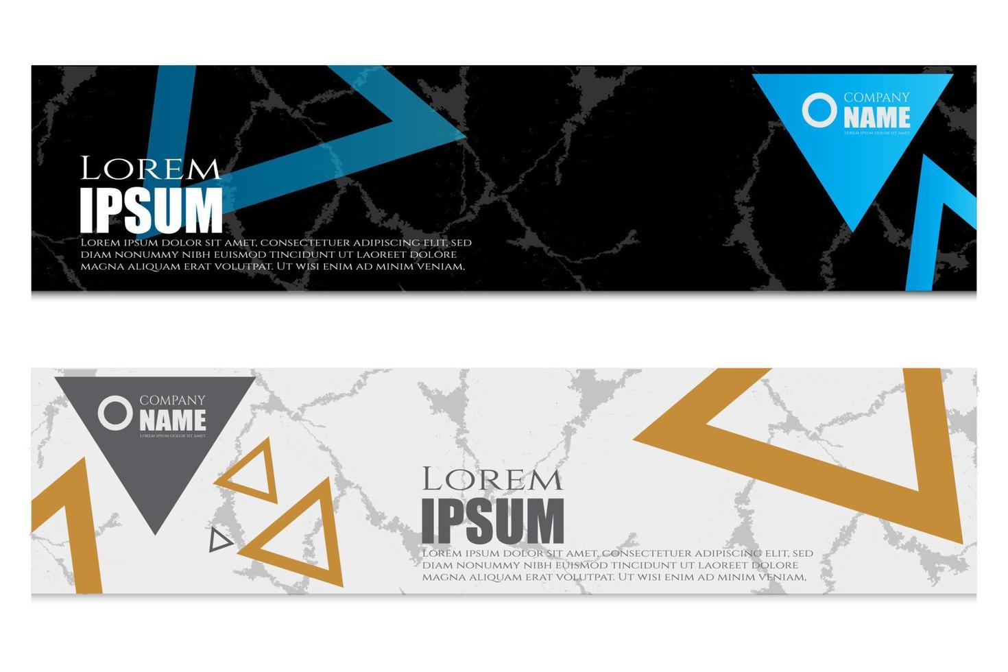Modern abstract banner templates design vector