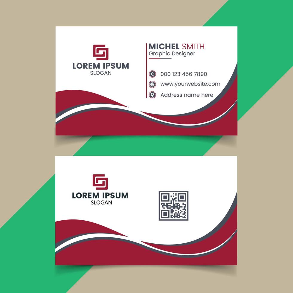 clean style modern business card template, Elegant eye-catching design vector