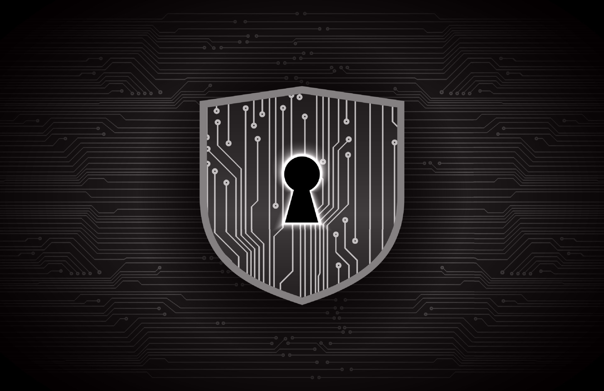 Modern Cybersecurity Technology Background with lock and shield 16778179  Vector Art at Vecteezy