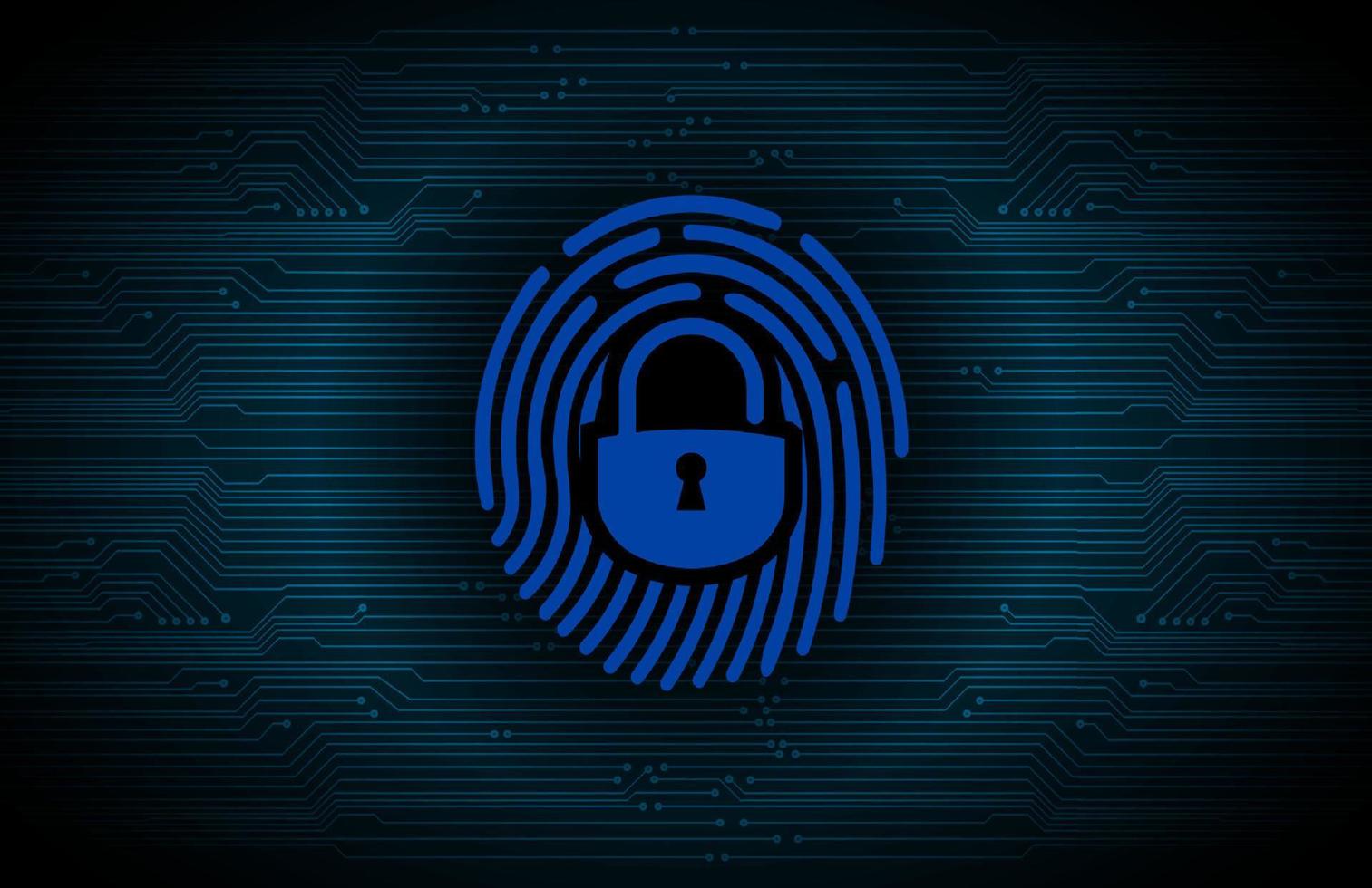 Modern Cybersecurity Technology Background with padlock vector