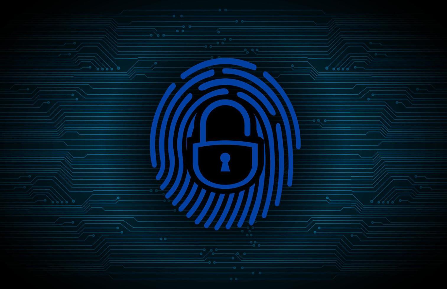 Modern Cybersecurity Technology Background with padlock vector