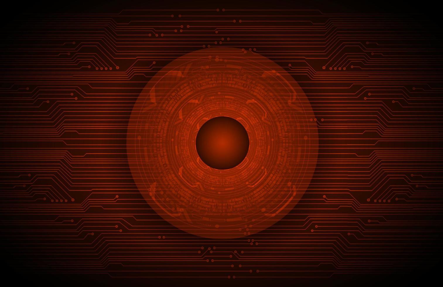 Modern Holographic Eye on Technology Background vector