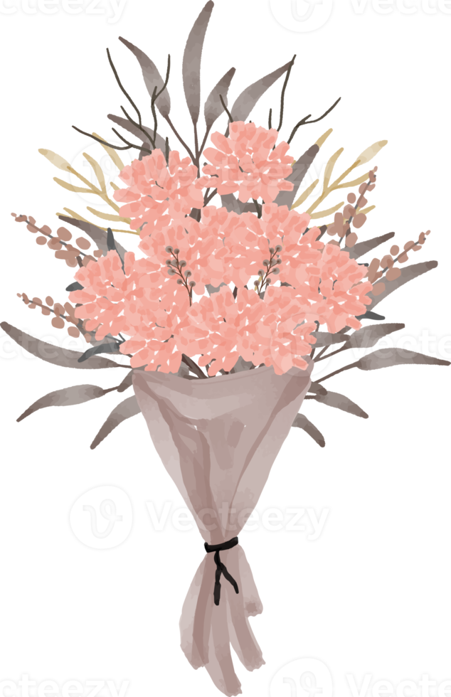 elegant waterverf bloem boeket illustratie png