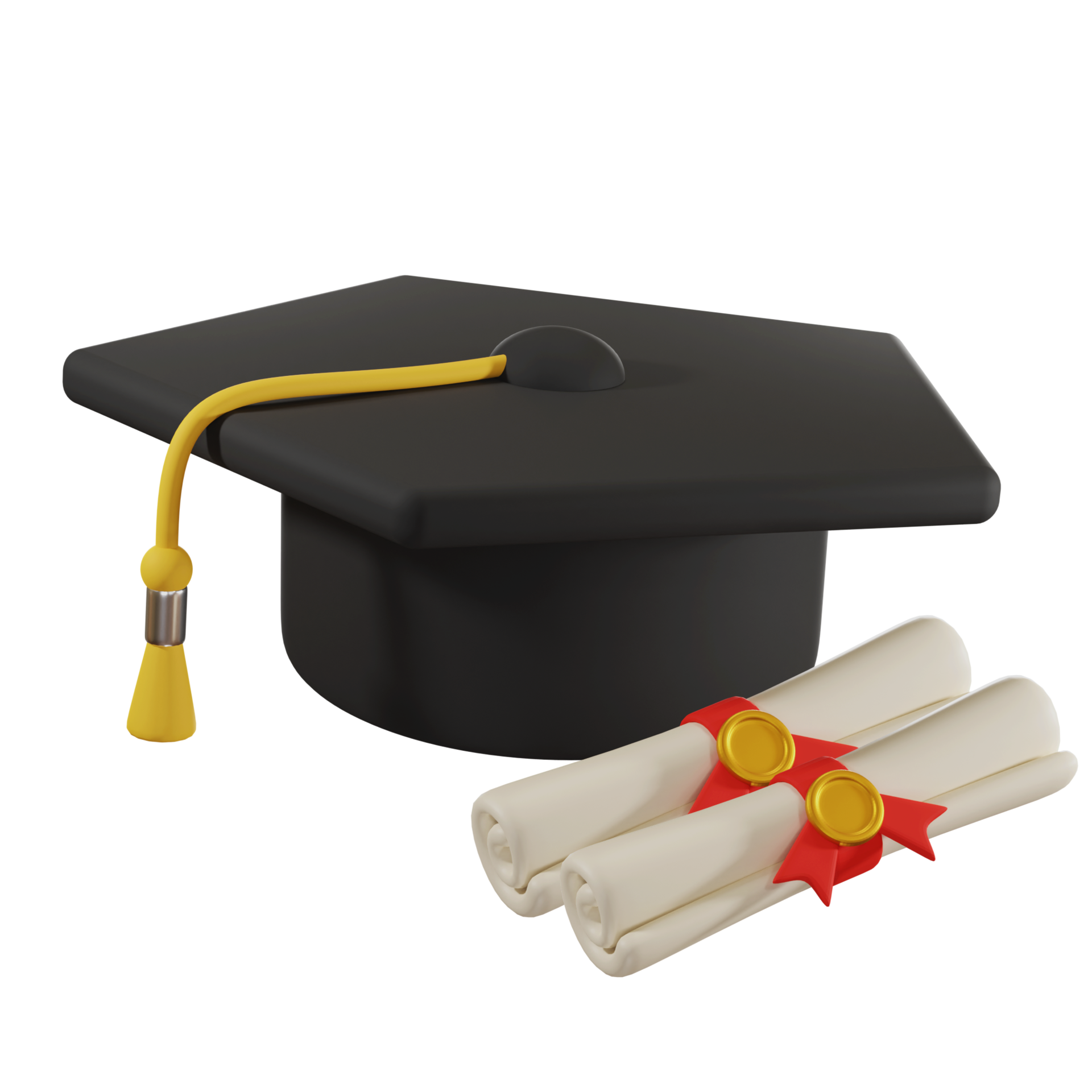 casquette-de-graduation-avec-2-dipl-mes-3d-16778859-png