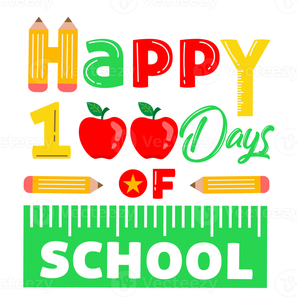 happy 100 Days of School png