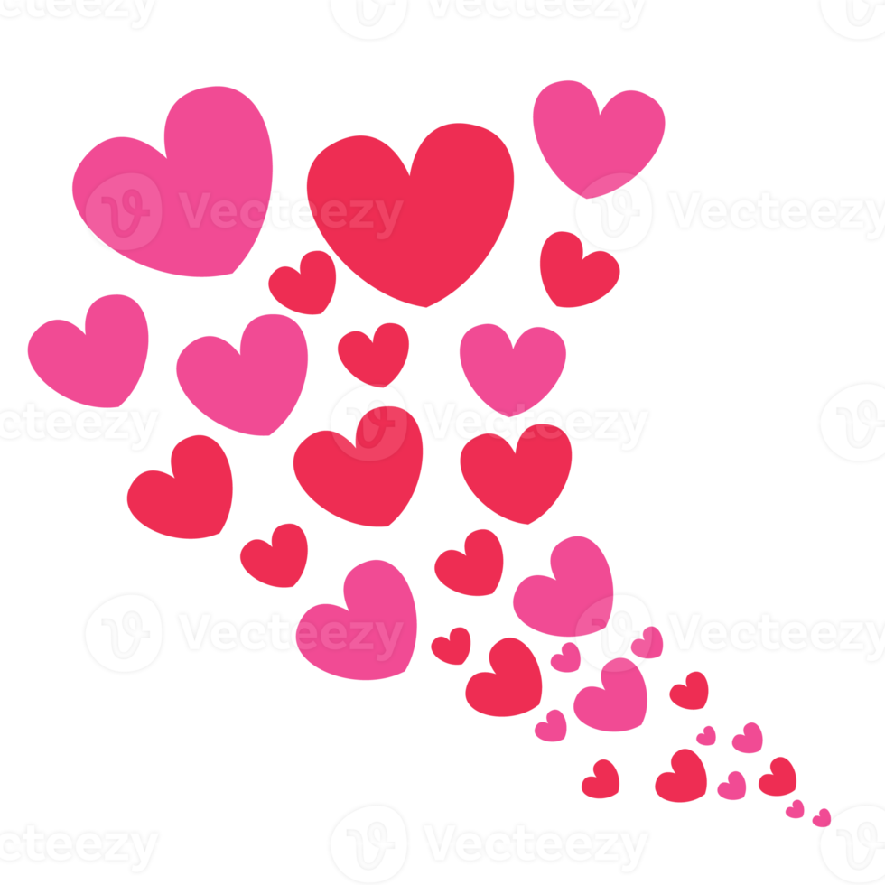 Heart shaped design png