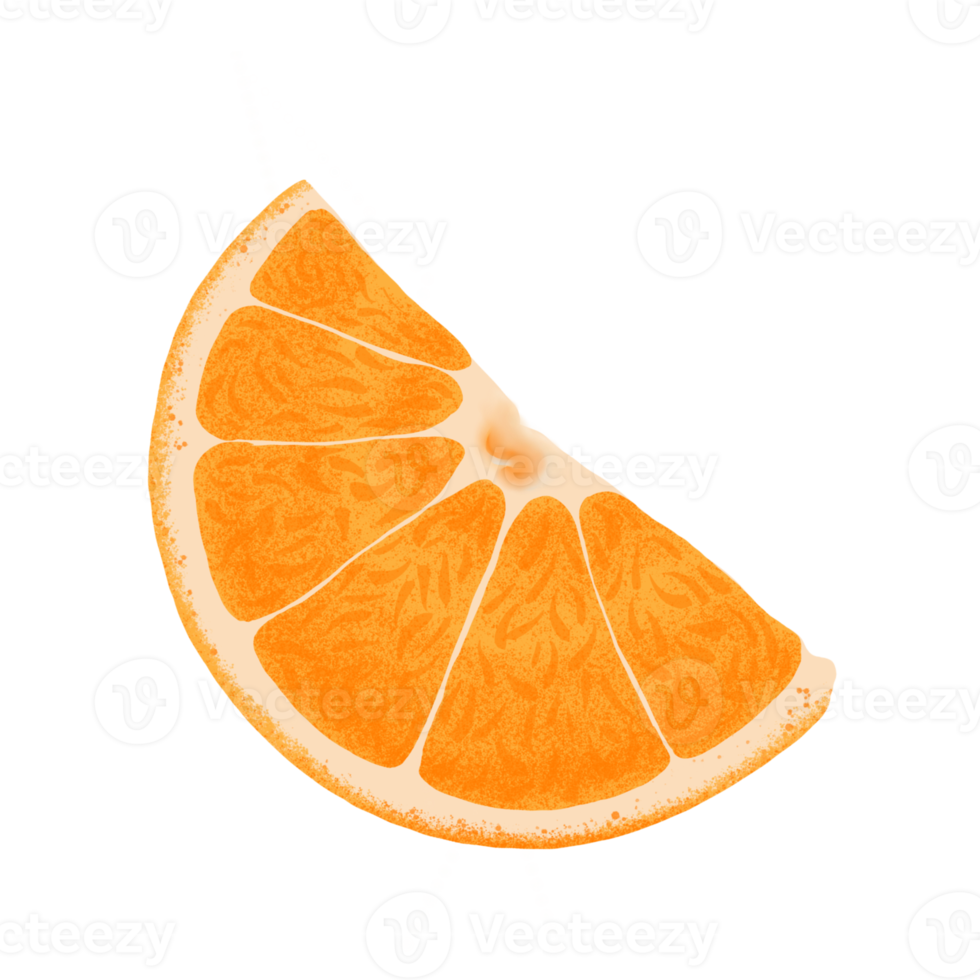 orange illustration, Färg målning. png