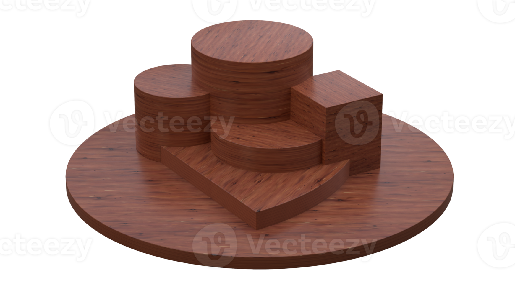 Wooden Set Cedar Varnished png