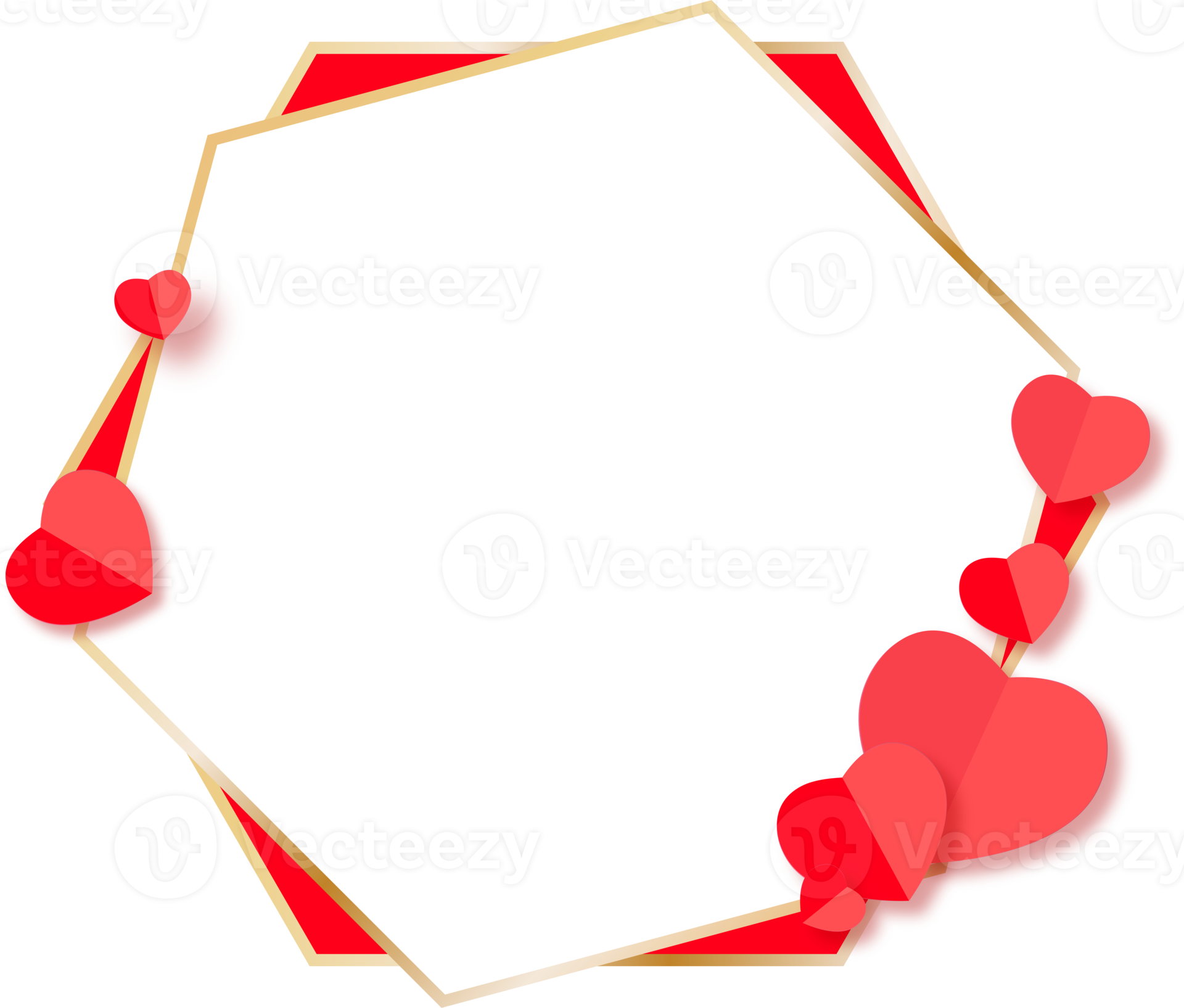 Valentine s Day Frame With Hearts 16779339 PNG Valentine s Day Frame With Hearts 16779339 PNG