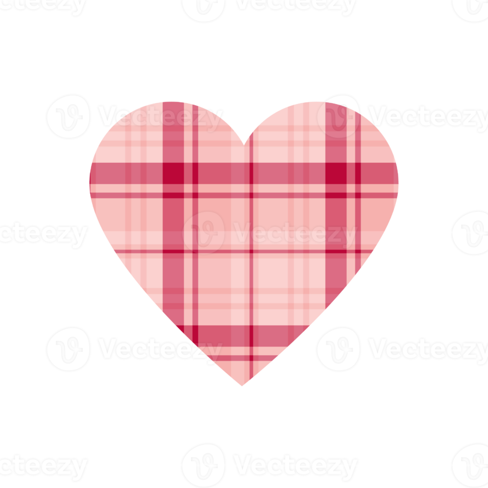 Buffalo Plaid Heart clipart PNG, Buffalo Plaid Heart Sublimation, Plaid Heart PNG