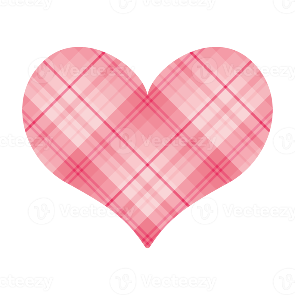 Buffalo Plaid Heart clipart PNG, Buffalo Plaid Heart Sublimation, Plaid Heart PNG