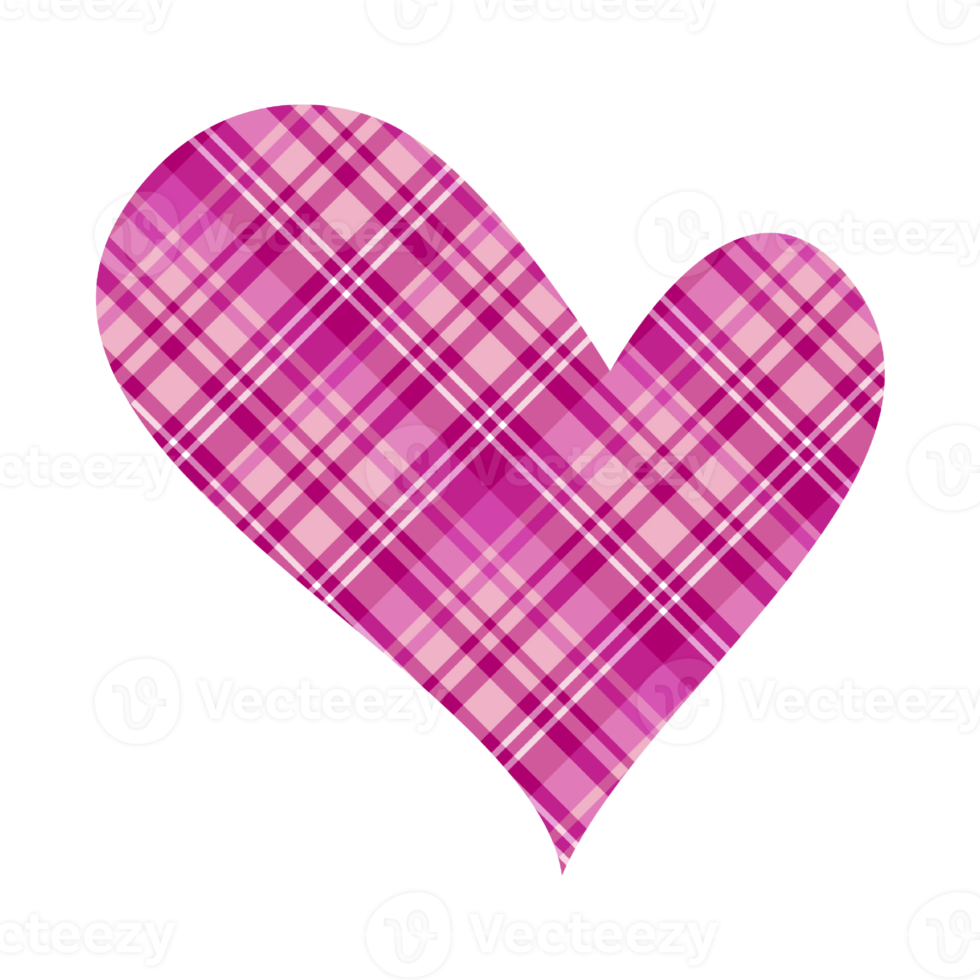 Buffalo Plaid Heart clipart PNG, Buffalo Plaid Heart Sublimation, Plaid Heart PNG