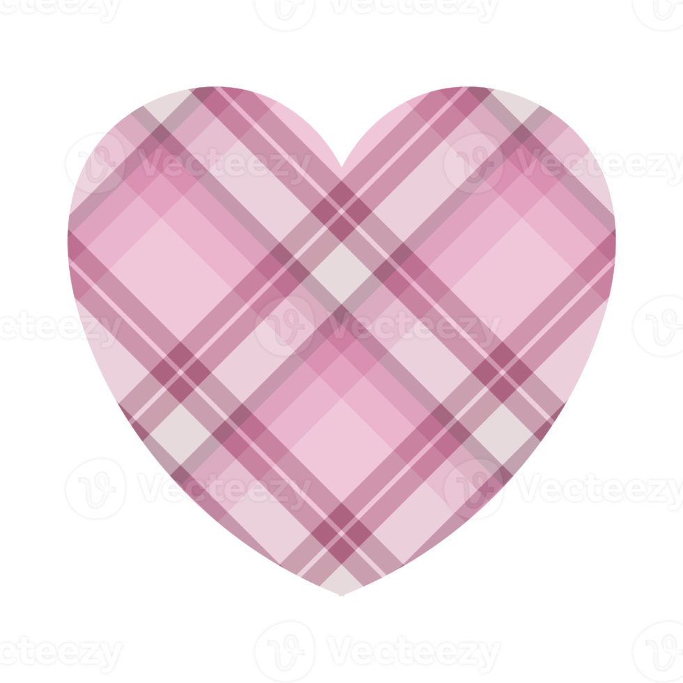 Buffalo Plaid Heart clipart PNG, Buffalo Plaid Heart Sublimation, Plaid Heart PNG