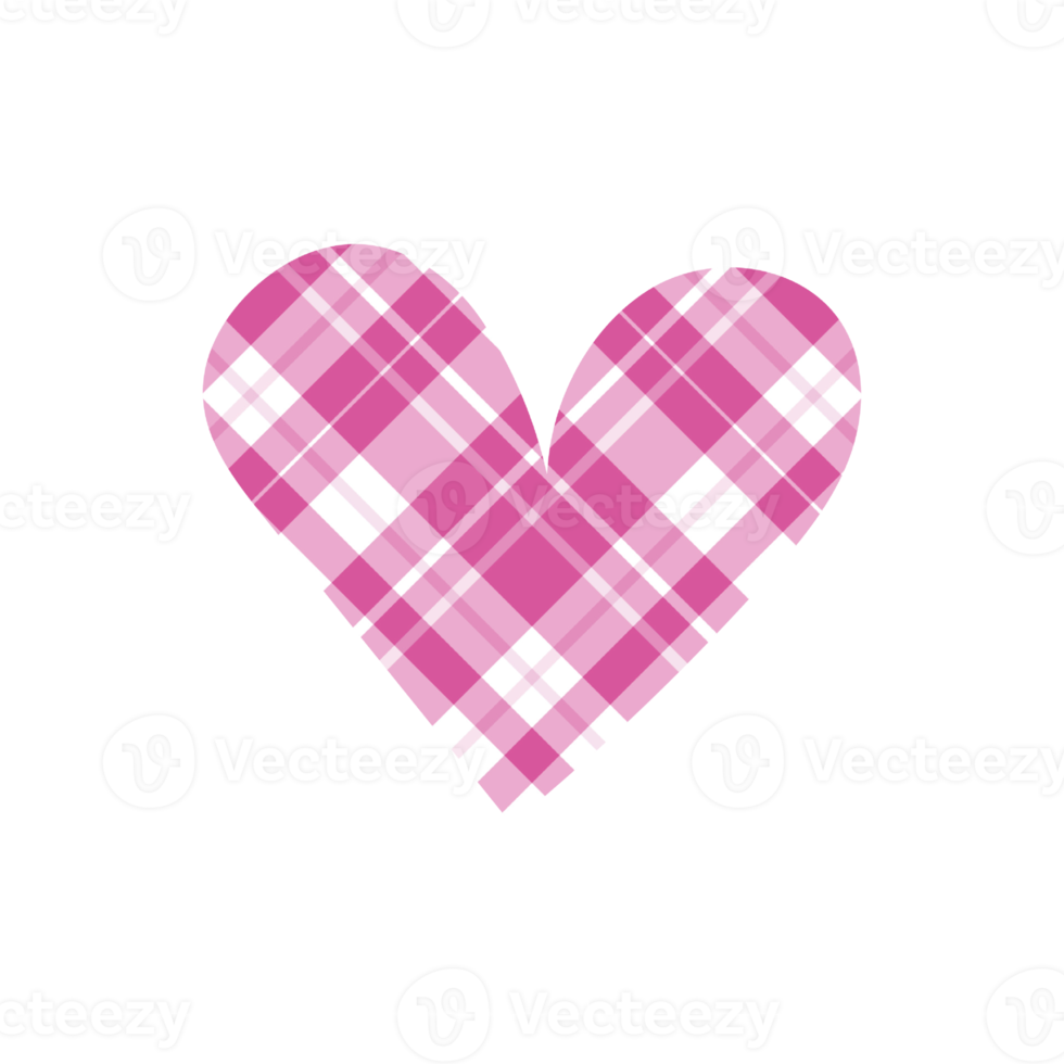 Buffalo Plaid Heart clipart PNG, Buffalo Plaid Heart Sublimation, Plaid Heart PNG