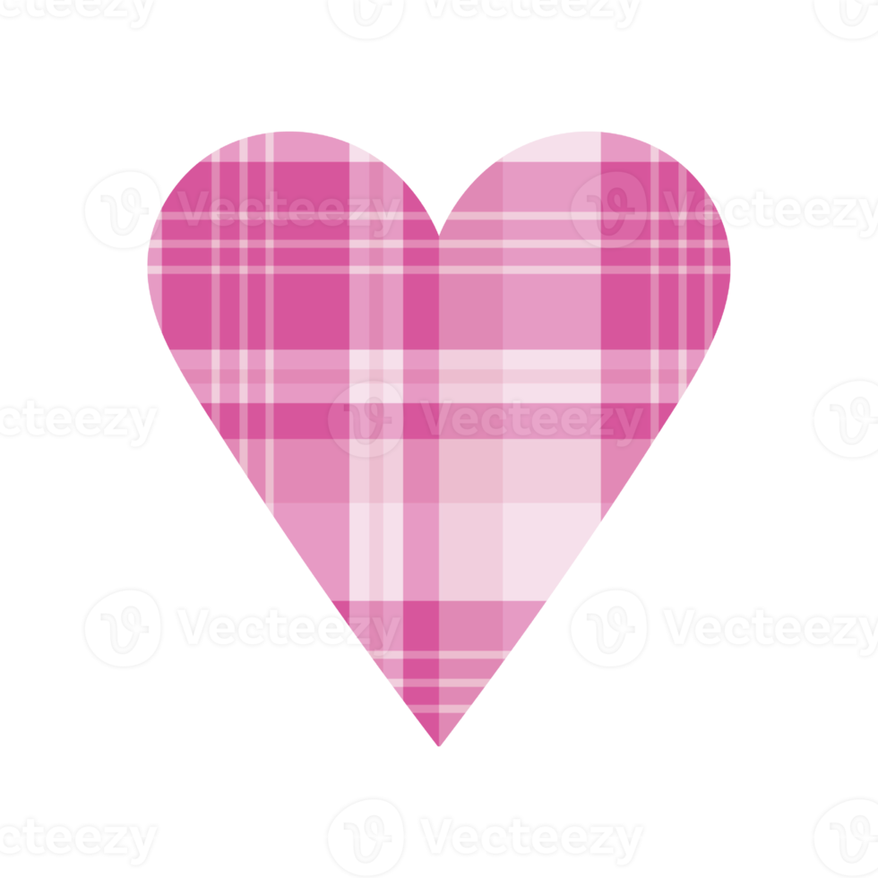 Buffalo Plaid Heart clipart PNG, Buffalo Plaid Heart Sublimation, Plaid