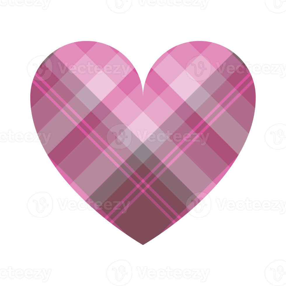 Buffalo Plaid Heart clipart PNG, Buffalo Plaid Heart Sublimation, Plaid Heart PNG