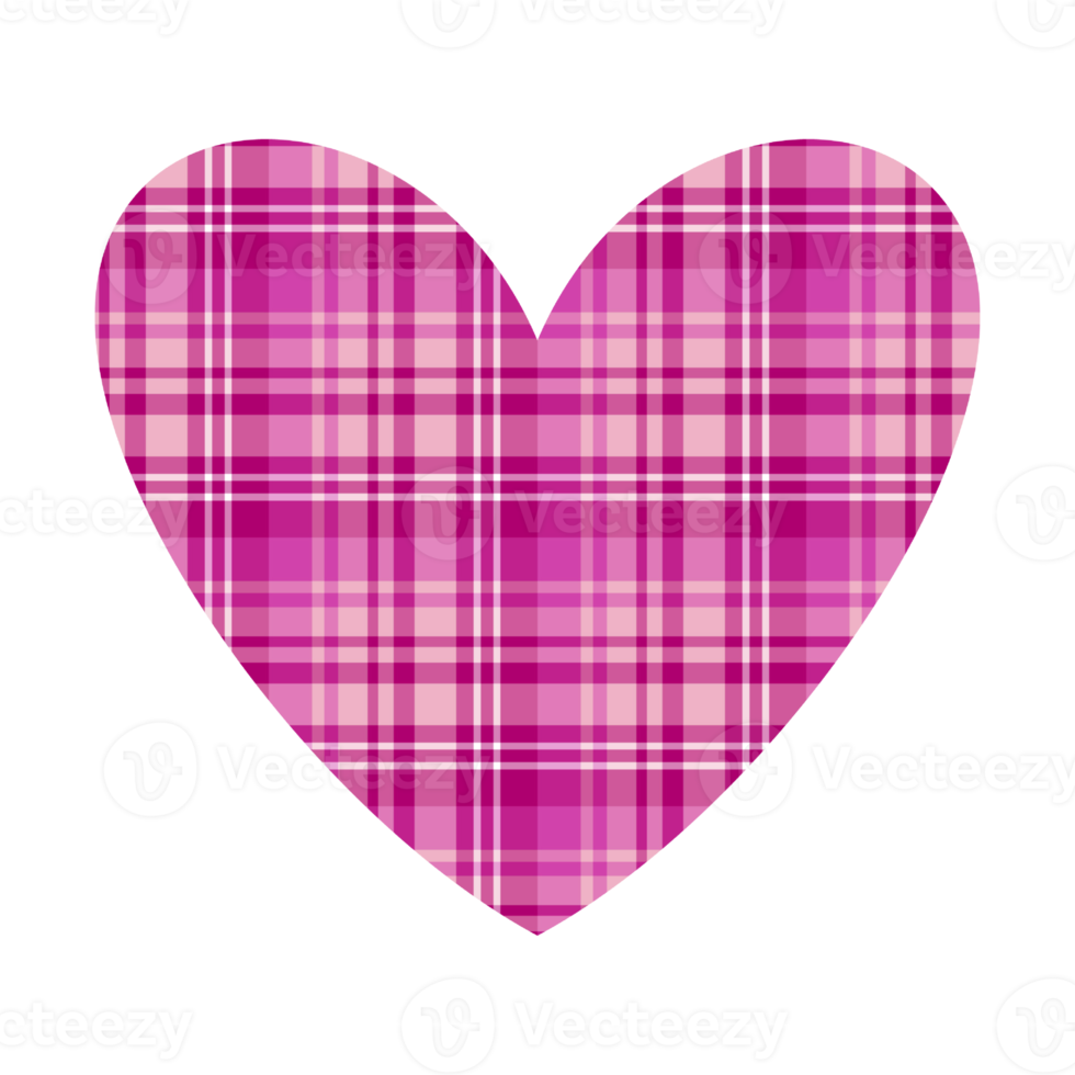 Buffalo Plaid Heart clipart PNG, Buffalo Plaid Heart Sublimation, Plaid Heart PNG