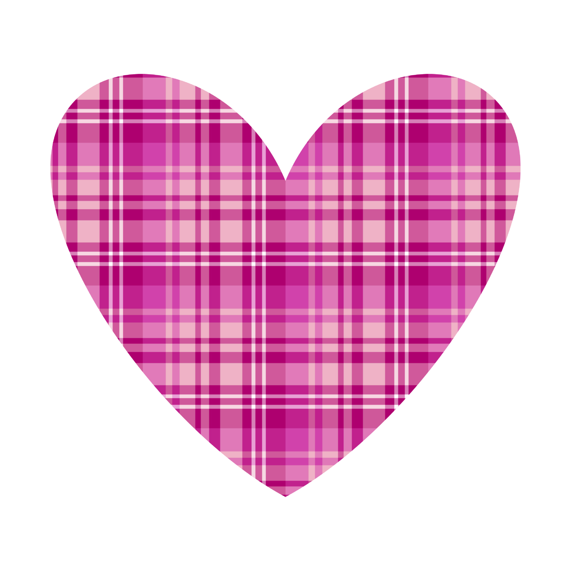 Free Buffalo Plaid Heart clipart PNG, Buffalo Plaid Heart Sublimation