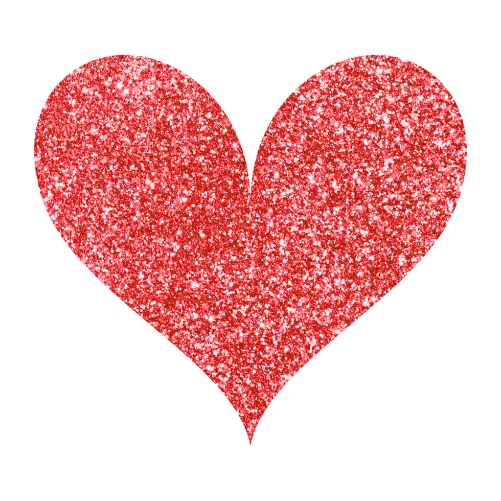 paillettes coeur clipart png, coeur png