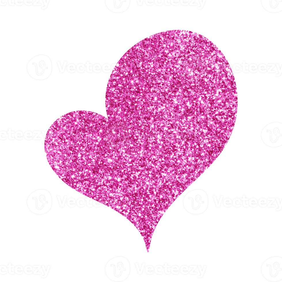 paillettes coeur clipart png, coeur png