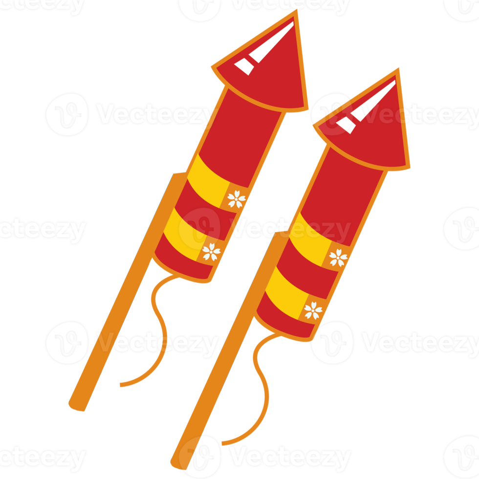 Chinese New Year Firework Rocket png