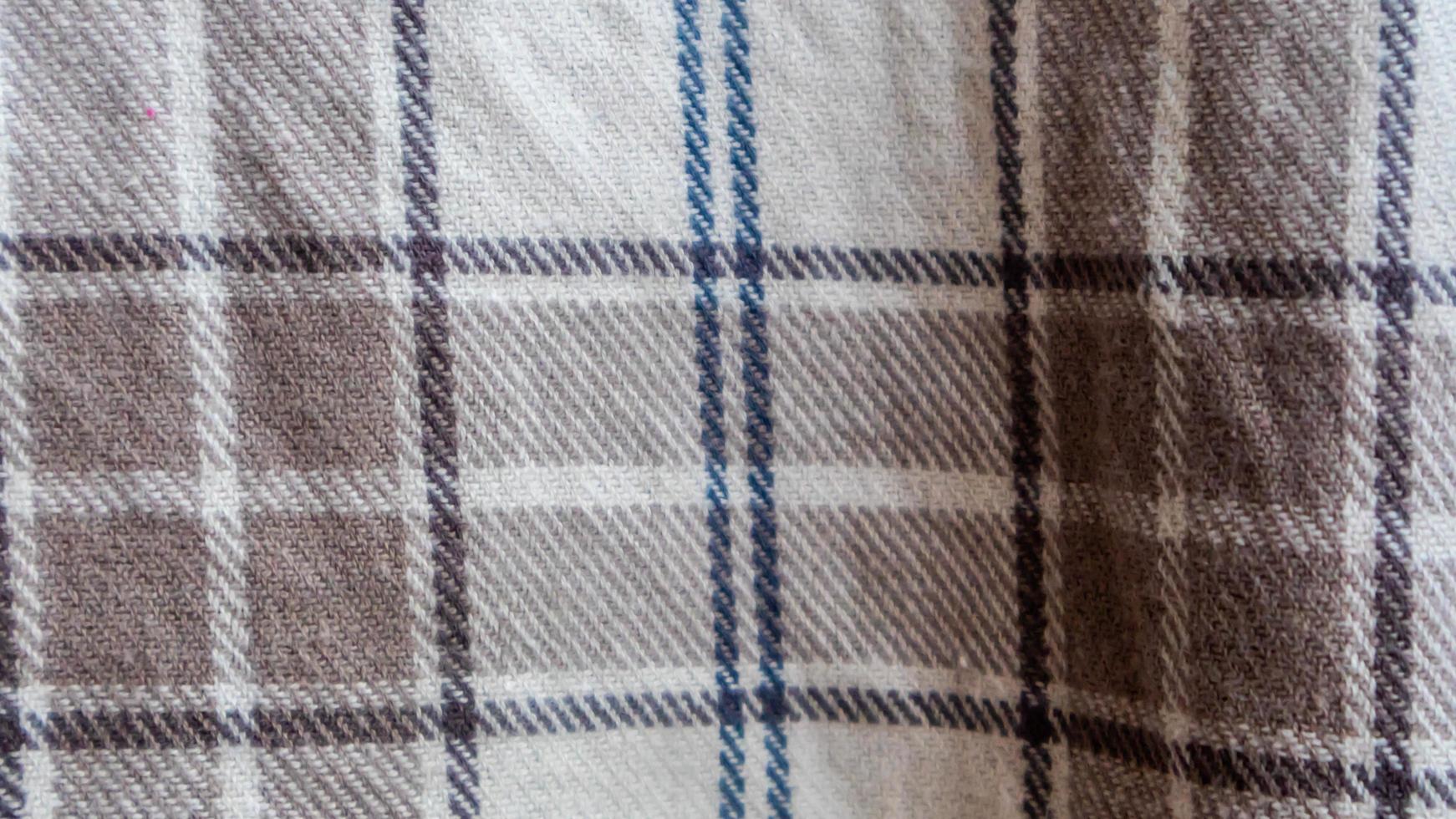 brown cloth texture with gingham as a background photo