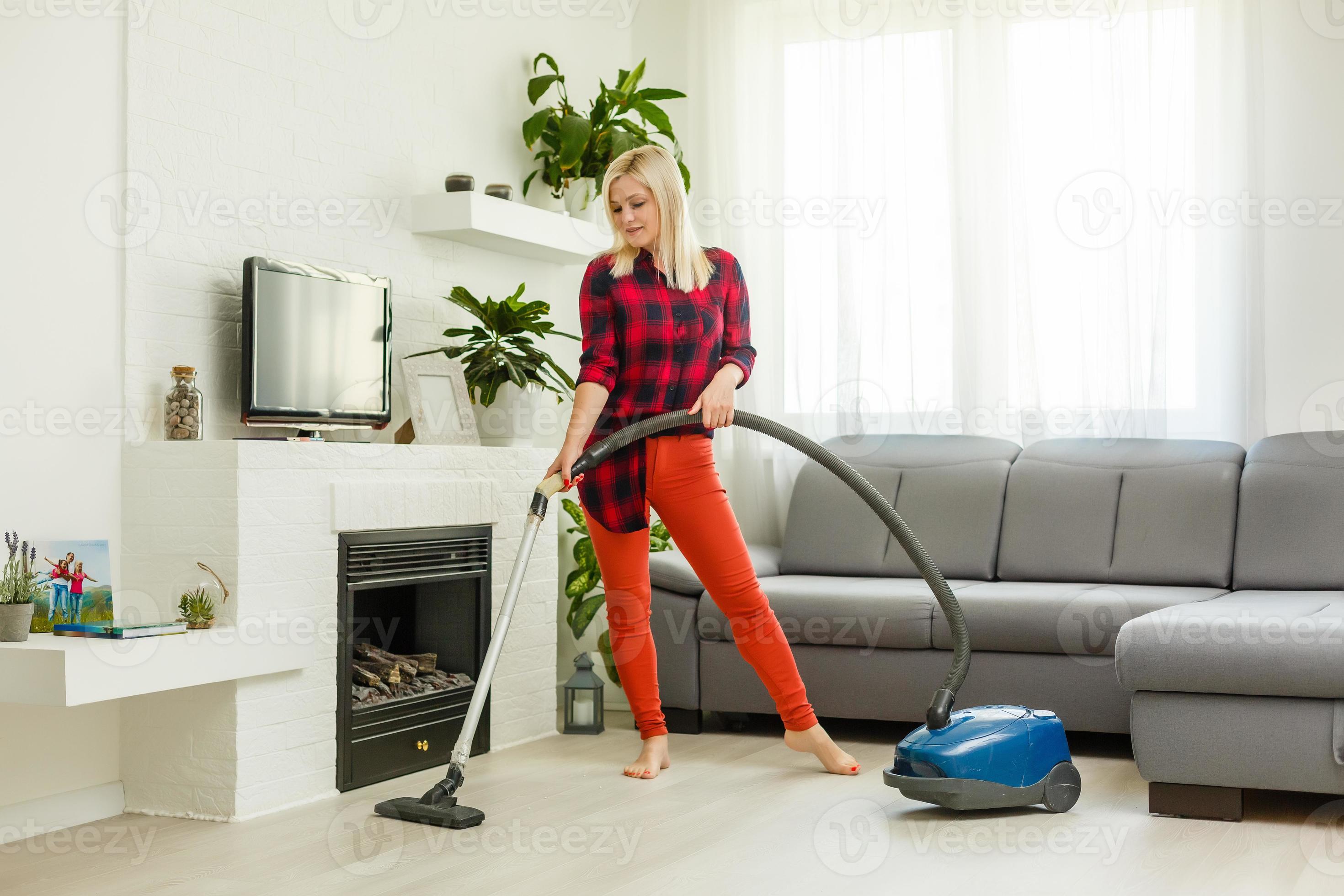 Home, apartment and room sterilization, cleaning, vacuuming with vacuum cleaner in the time of
