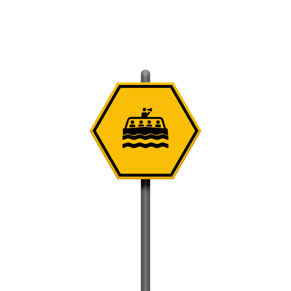 traffic-signs-boards-on-metal-stand-16779999-png