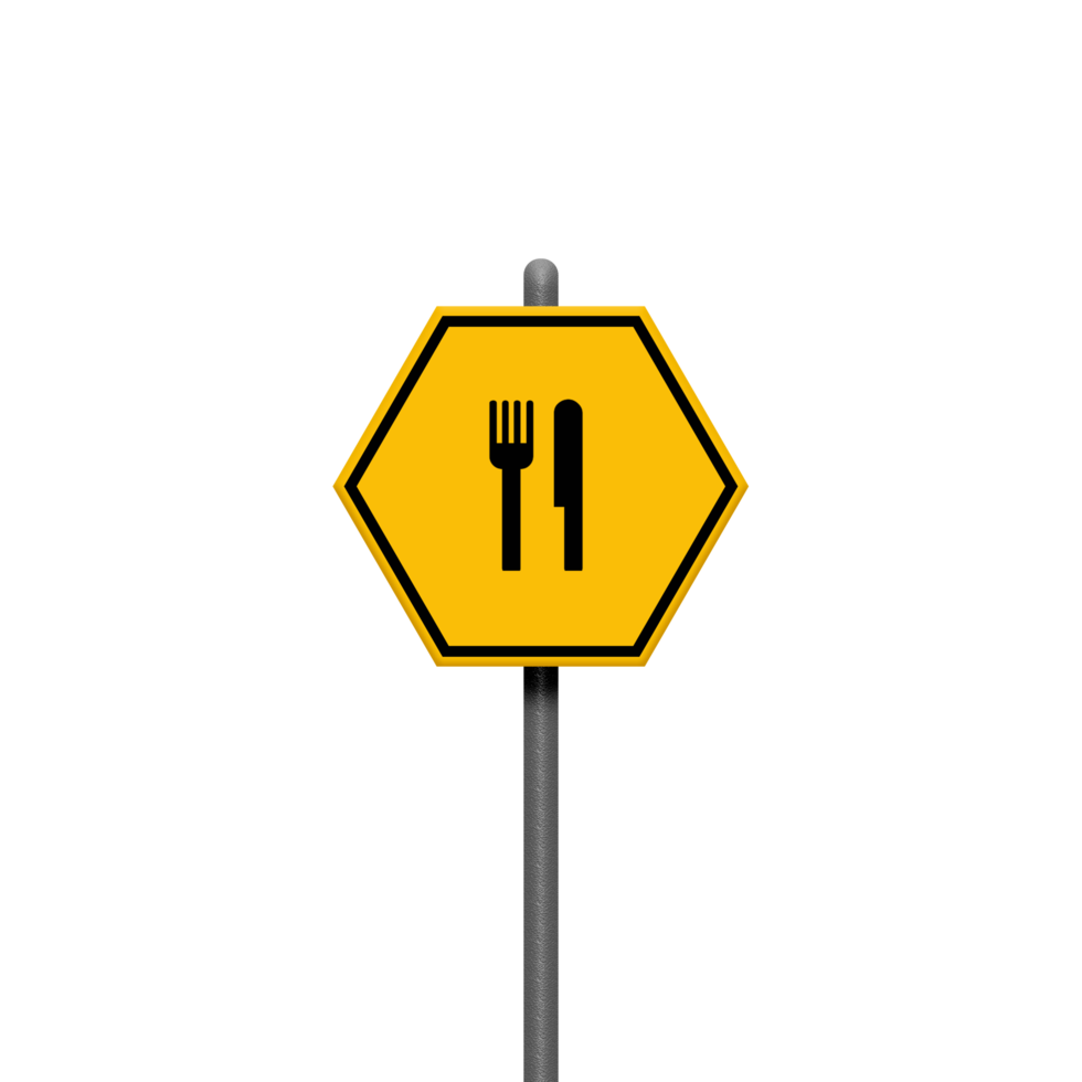 tableros de señales de tráfico en soporte de metal png